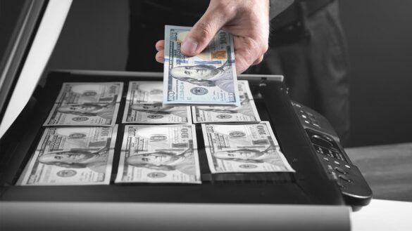 can you scan print money home printer